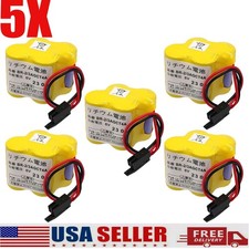   5X BR-2/3AGCT4A BR2/3AG BR2/3AGCT4A Battery for FANUC A98L-0031-0025 w/Black