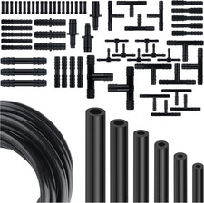 Multipurpose Vacuum Line Kit,6PCS 5Ft Vacuum Hose Automotive 64PCS Vacuum Line C