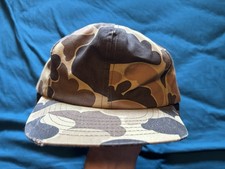 Vintage Dunns Hunting Cap Large Brown Duck Camo Goretex Thinsulate Hat USA Made