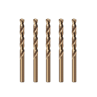 5mm Metric Cobalt Drill Bits, M42 HSS Metal Drill Bit Set for Hardened Steel, Ca