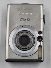 Canon IXUS 60 6.0 MP Digital Camera Silver - Not Working