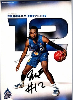 Original Autograph James Murray-Boyles Hakro Merlins Crailsheim Basketball/// AU