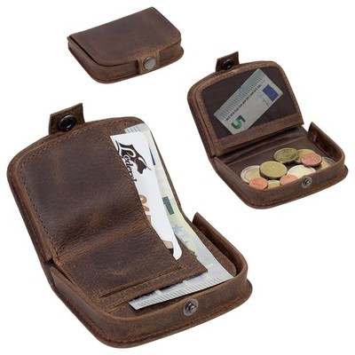 Greenland Nature Leder Schüttelbörse kleine Geldbörse Montana, Stone & Rubin 