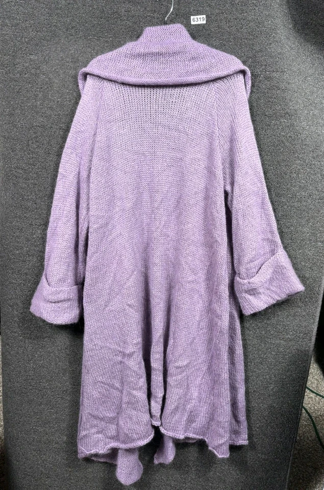 Cárdigan suéter Soft Surroundings Telluride Topper plumero para mujer talla 2X púrpura Foto 2 de 4