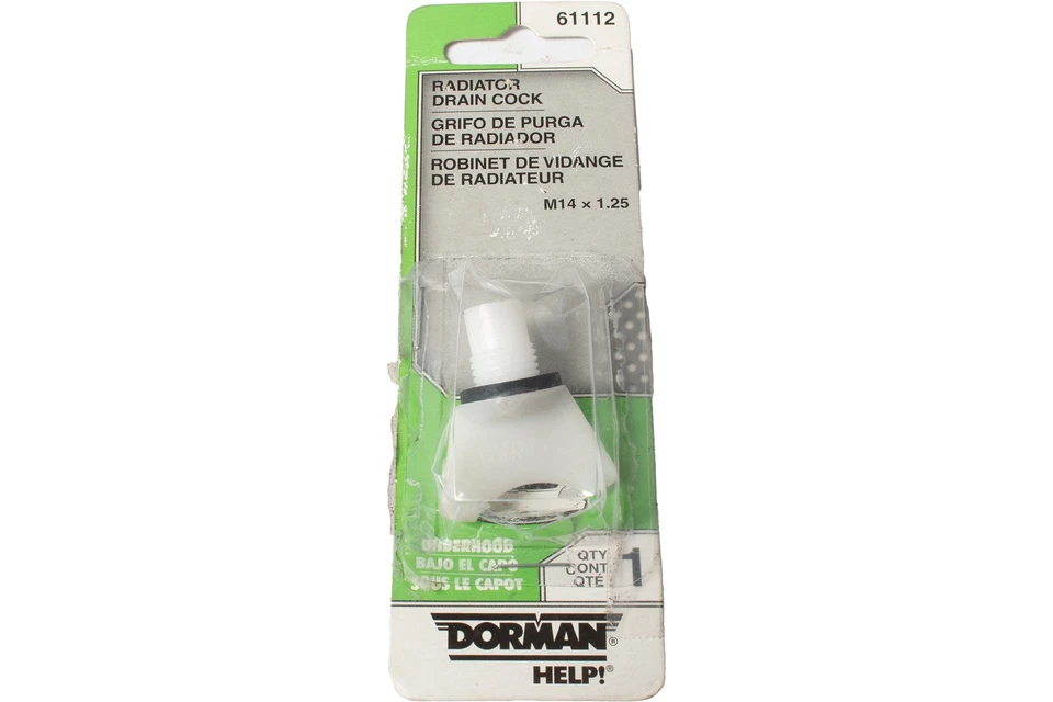Penu de drenagem de radiador Dorman 9/16 polegadas compatível com 1975-1995 Toyota Pickup número de peça 61112 - Imagem 2 de 4