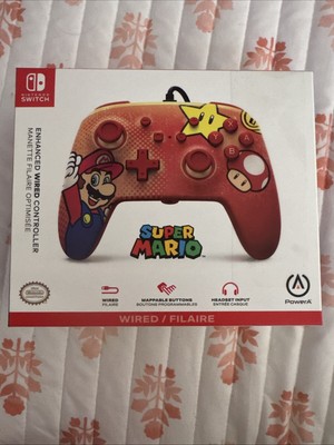  Nintendo Switch Wired Remote controller Red/Gold Super Mario Edition  