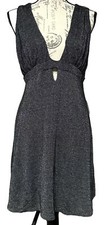 NWT Free People Metallic Dance of the Night Cutout Skater Dress Size M Medium 