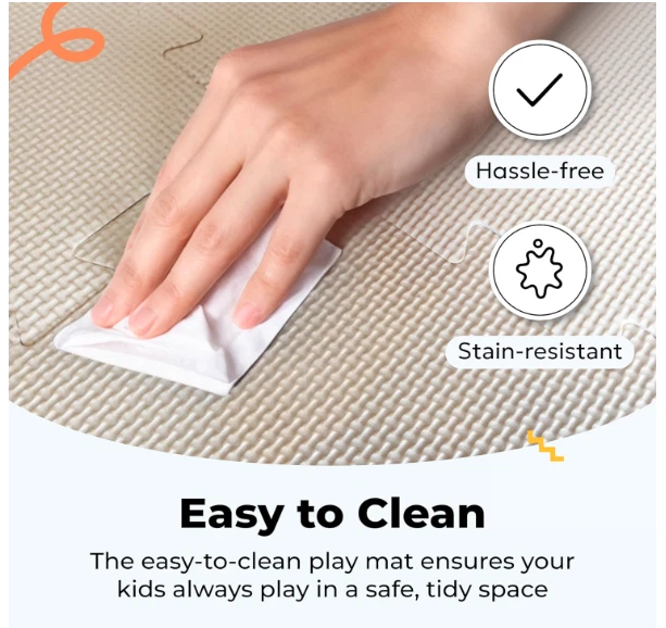 Azulejos de espuma MioTetto para niños - Alfombra de juego cómoda no tóxica para bebés y  Foto 3 de 4