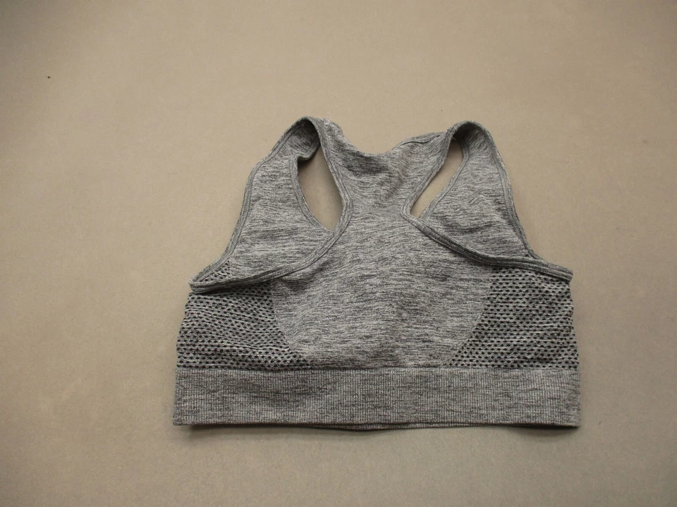 RBX размер S женщин серый с подкладкой беспроводной эластичной тянуть на гонщик назад спортивный бюстгальтер 3E - Изображение 3 из 4