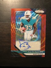 2018 Panini Prizm Red Wave KALEN BALLAGE RC AUTO /199 Rookie Card #RA-KB PWE