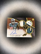 2015 Topps Triple Threads Relics 1/1 Nelson Agholor #108 Rookie Auto