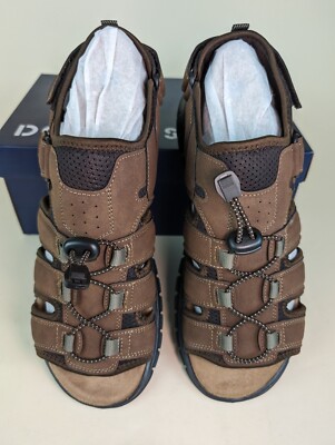 Dockers Sandals Mens 11 M Stephen Fisherman Dark Tan Slingback Casual Shoes NEW Dockers Sandals Mens 11 M Stephen Fisherman Dark Tan  main image 2