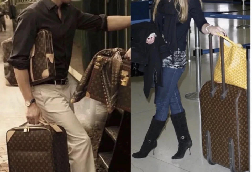 Louis Vuitton Pegase 70 Monograma Maleta Bolso de Mano + Bolsa de Ropa Etiqueta de Bloqueo Foto 3 de 4