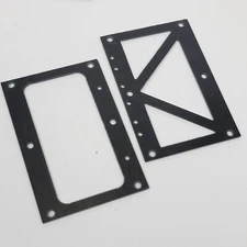 Vintage TRC Composite Craft Lynx Predator Graphite Pod Plates NOS 1/10 Pan Car