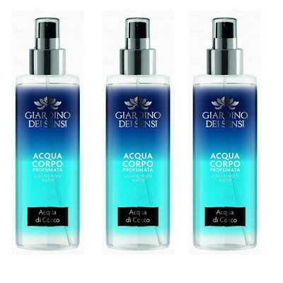 3 PZ STOCK GIARDINO DEI SENSI ACQUA CORPO PROFUMATA Spray Acqua di Cocco  200 ml | eBay