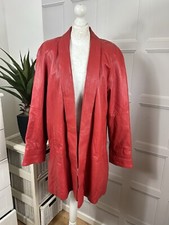 Avanti 100% Leather Jacket In Red Chest Size 40in Fully Lined