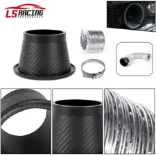 Universal Car Front Bumper Turbo Air Intake Pipe Turbine Inlet Pipe Funnel Kit