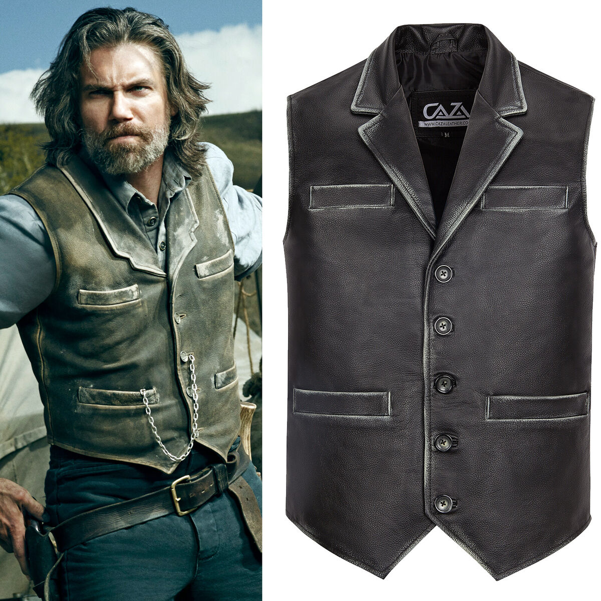 Hell on wheels leather hotsell vest