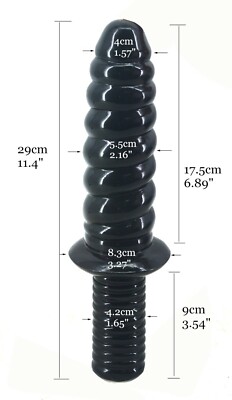 Women's Long Dildo Screw Handle Conch Butt Plug Fake Penis Masturbation Sex  Toys | eBay