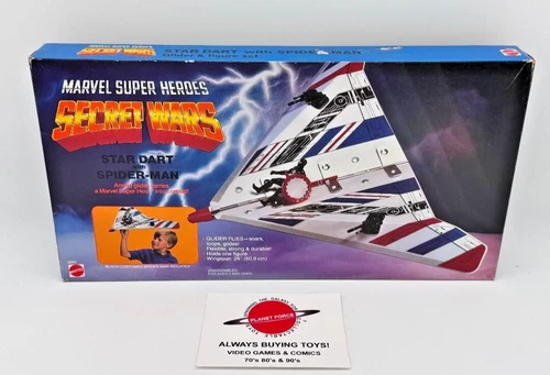 1984 Star Dart w/ Spider-Man MISB Vintage Marvel Secret Wars Mattel Vehicle NEW