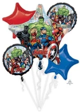 Avengers 5 Piece Anagram Balloon Bouquet Birthday Party Decorations