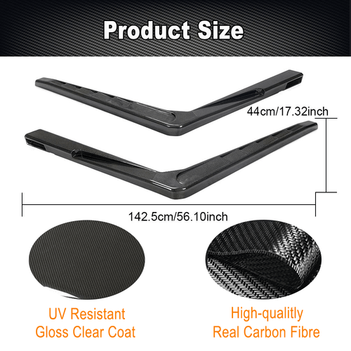 For Benz G Wagon W463 G500 G550 G55 G63 G65 04UP Air Intake Snorkels REAL CARBON - Picture 6 of 14