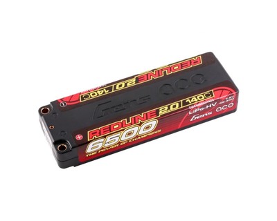 Gens Ace Redline 2.0 LiPo 2S HV 7.6V 6500 140C GENA65002S14D5 