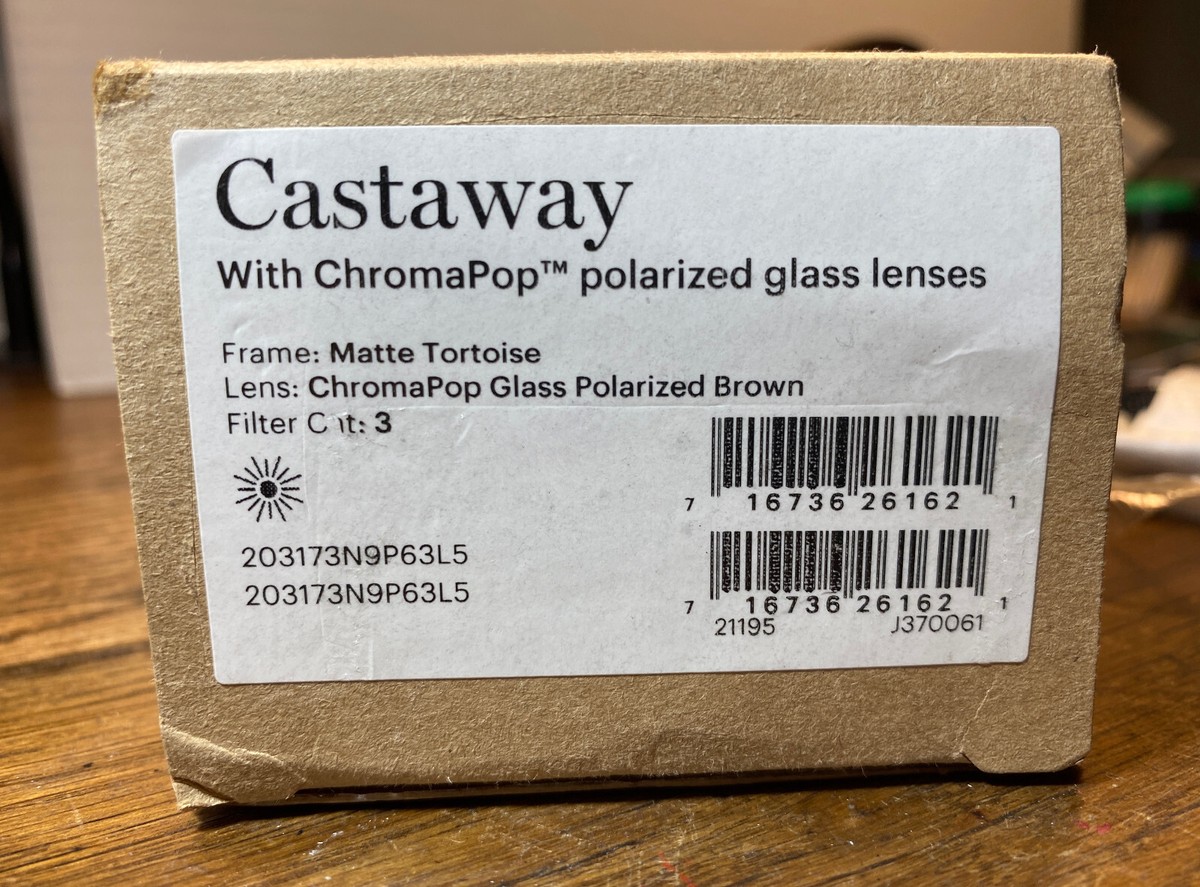 Smith CASTAWAY Men's Matte Tort Sunglasses, POLARIZED ChromaPop