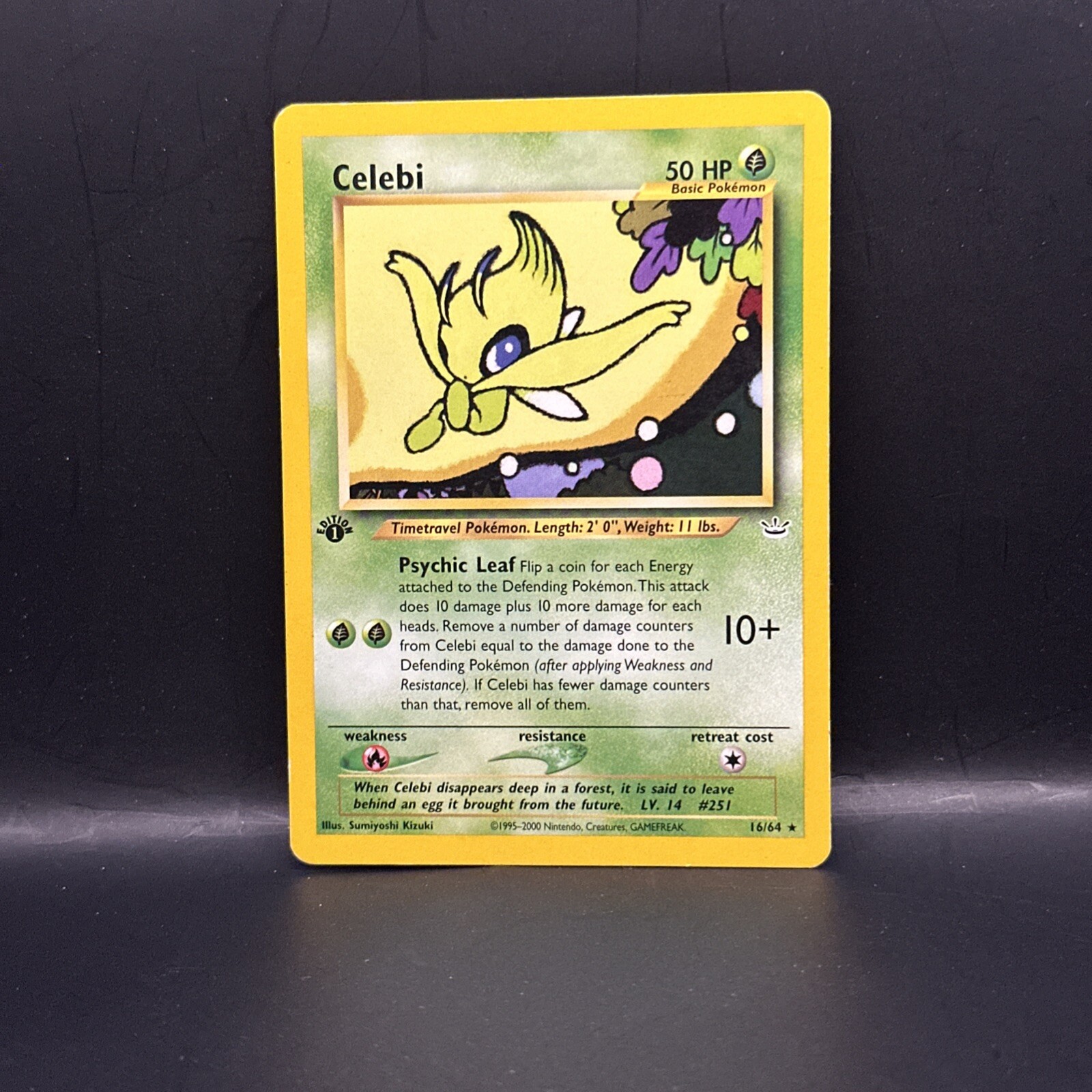 Celebi 1st Edition 16/64 Pokemon Neo Revelation Rare Non Holo LP