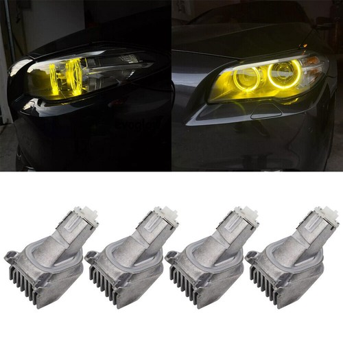 1 Set Yellow LED DRL Daytime Running Lights Modules For BMW 5 Series ...