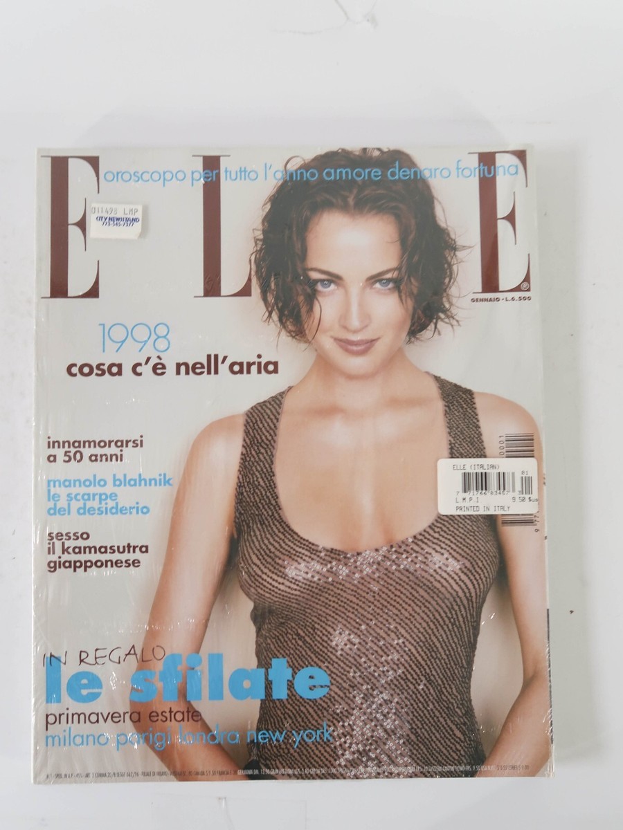 女性情報誌 ELLE Italia Magazine June 2018 NEW Vintage January 1998 ELLE Italia / Italy / Italian Magazine