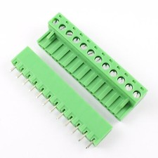1Pcs 5.08mm Pitch 12 Pin Straight Screw Terminal Block Pluggable Plug Connector