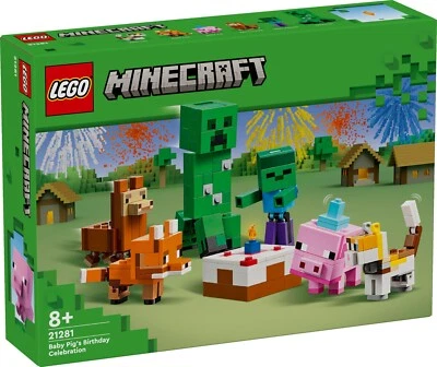 LEGO® Minecraft™ 21281 Fiesta de cumpleaños del cerdo bebé - NUEVO & EMBALAJE ORIGINAL -