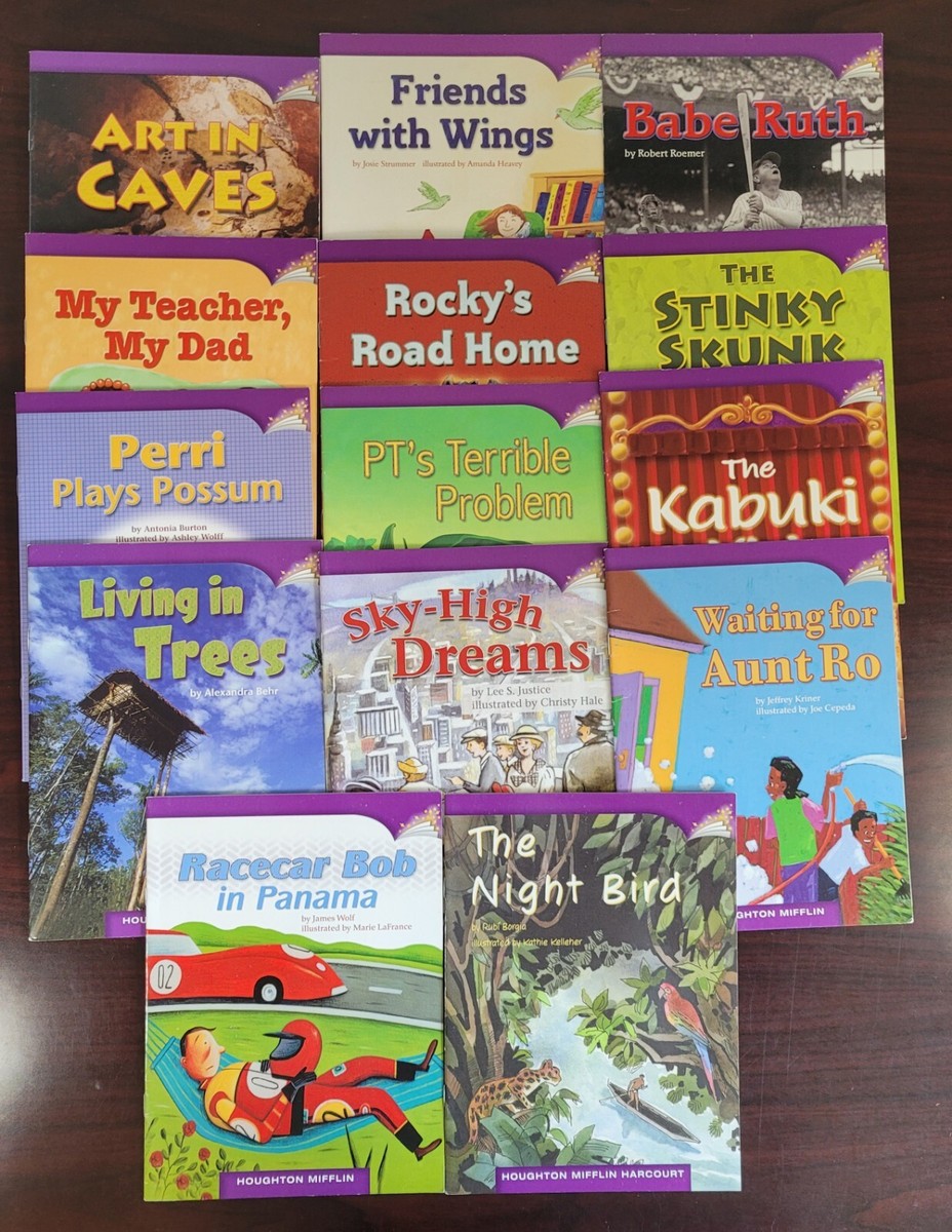 Houghton Mifflin Leveled Readers Lot Of 14 Paperback Books