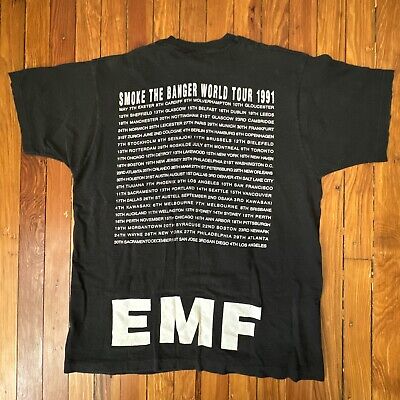 Vintage - EMF Band Shirt 1991 - XL Black - Smoke The Banger Vintage - EMF Band Shirt 1991 - XL Black - Smoke The Banger