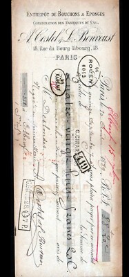 PARIS (IV°) FABRIKEN du VAR / KAPPEN & SCHWAMM ''A. COSTEL & L. BONVOUST'' um 1889