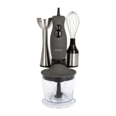 Bomann SMS 6055 CB Stabmixer-Set mit Multizerkleinerer Edelstahl Mixer SMS6055CB