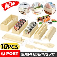 DIY Sushi Maker Making Kit Rice Roller Mold Set Beginners Homemade Kitchen Tool