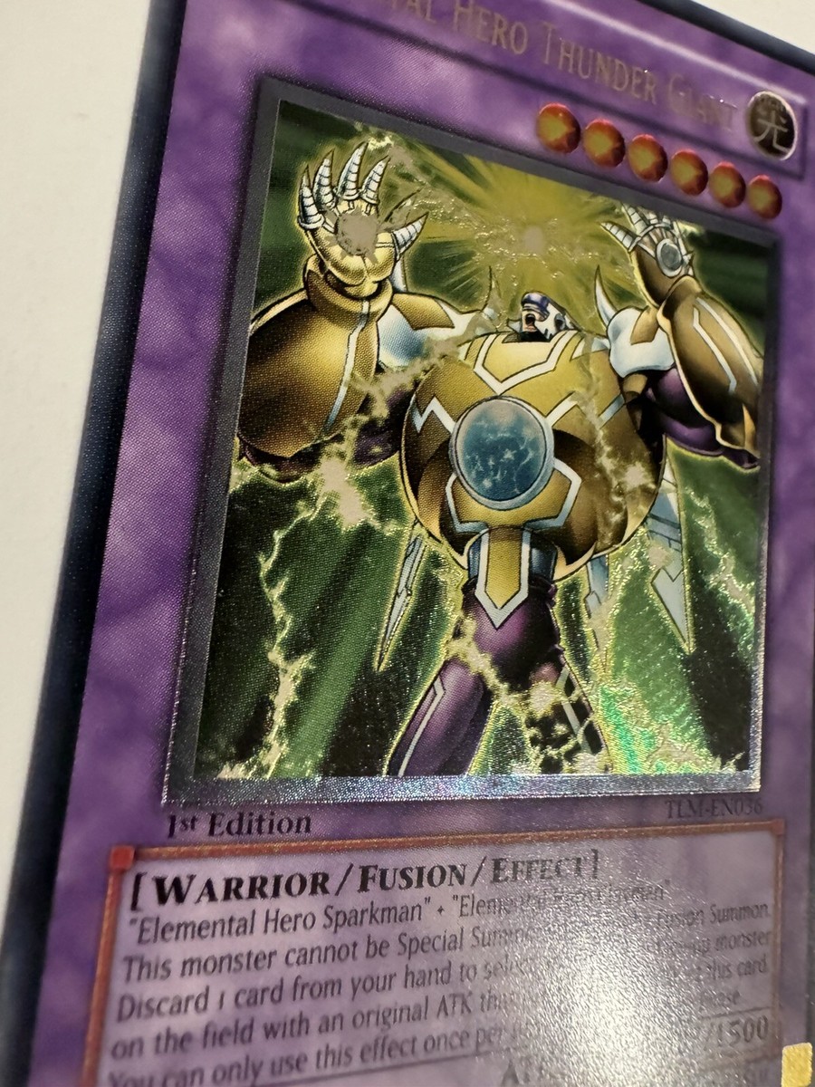 Yugioh Elemental Hero Thunder Giant TLM-EN036 1st Edition Yugioh Elemental Hero Thunder Giant TLM-EN036 1st Edition