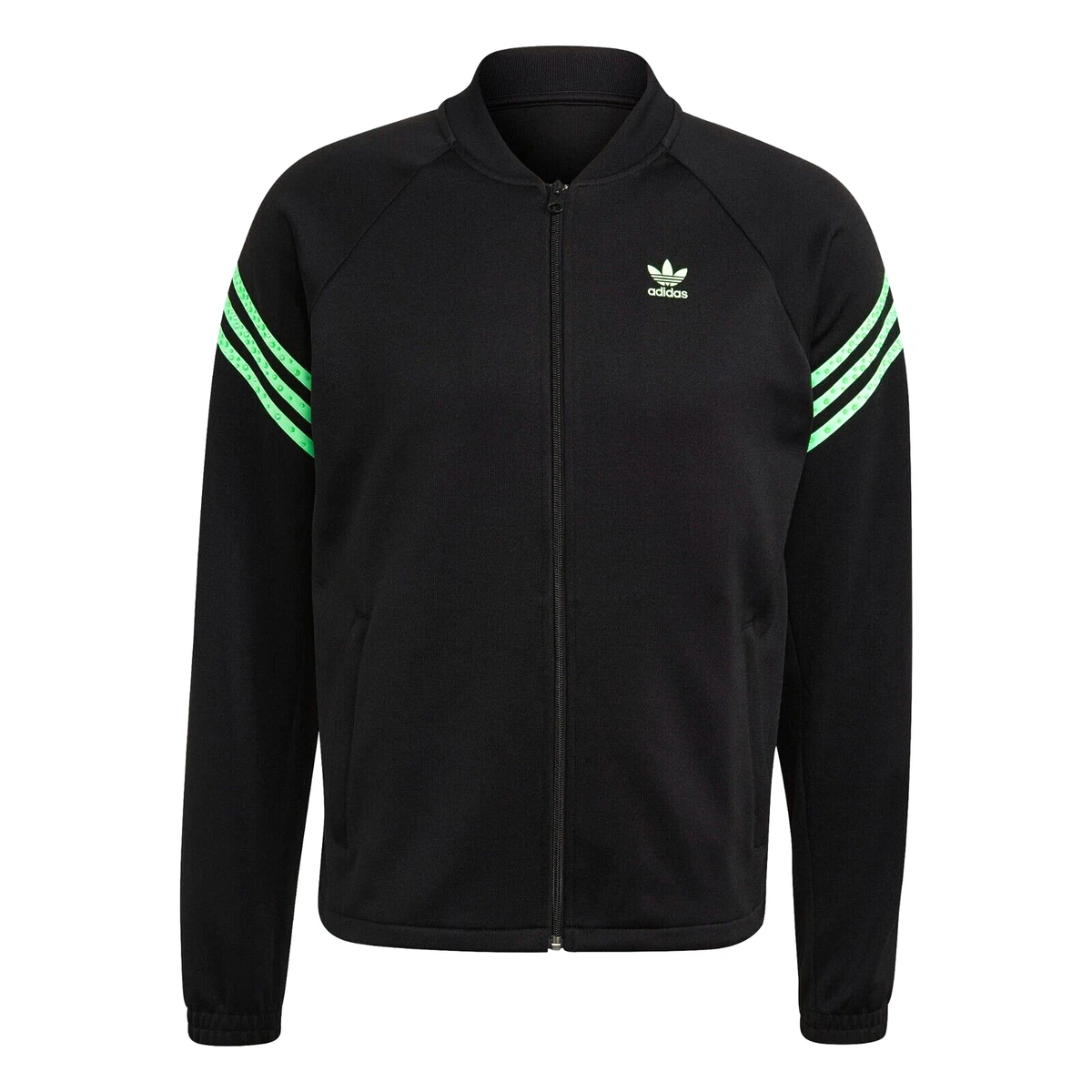 Adidas green and black jacket sale