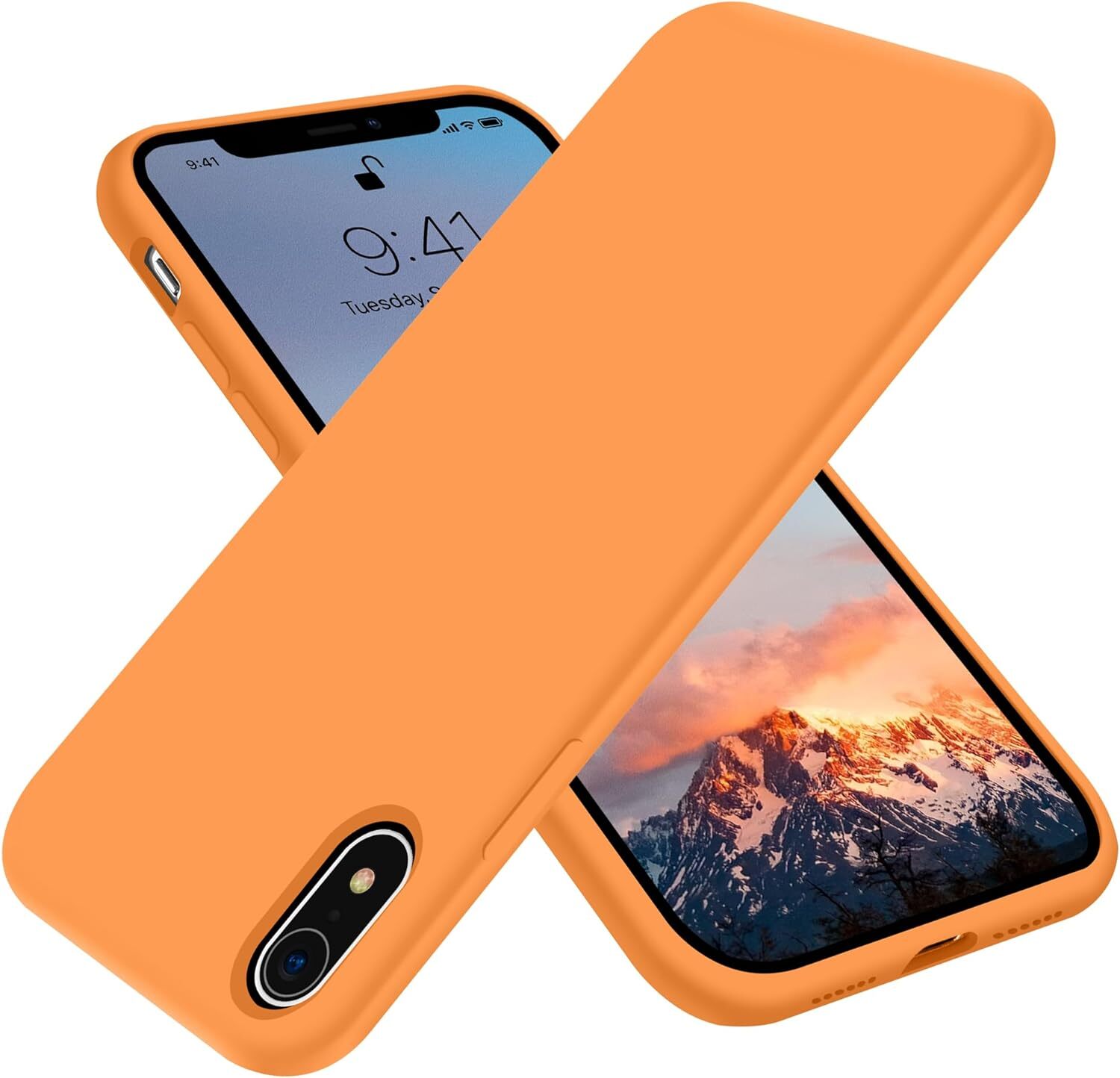 for iPhone XR Case, [Silky and Soft Touch Series] Premium Soft Silicone Rubber F