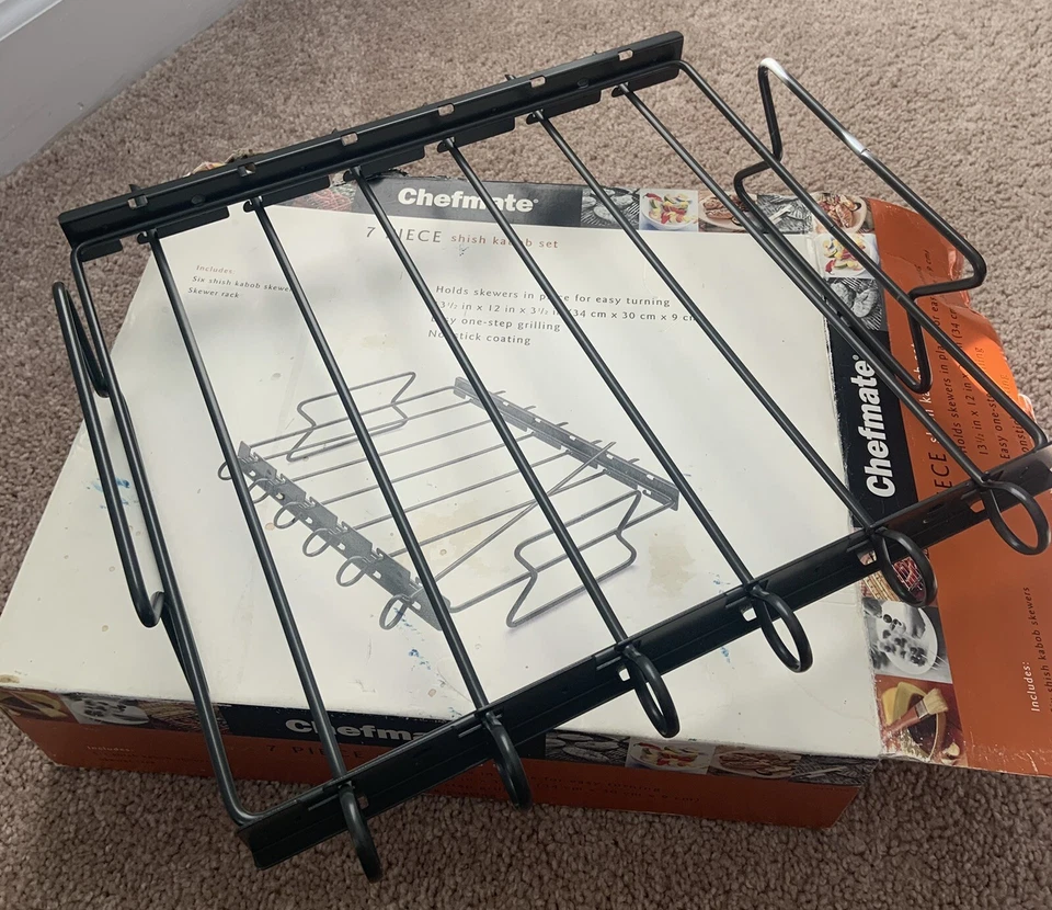 Chefmate 7 Piece Shish Kabob Set - Image 2 of 3