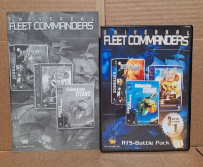 Universal Fleet Commanders (PC, 2001) - All Discs, Reg Key, Manual w/ Repro Art