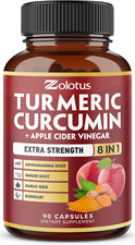 8 in 1 Turmeric Curcumin Apple Cider Vinegar Capsules