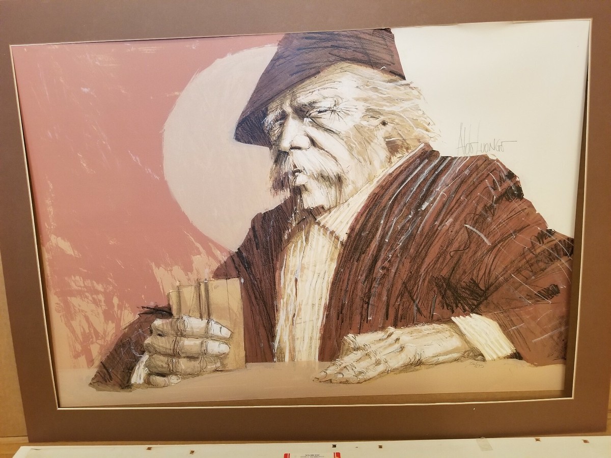 ALDO LUONGO ART LITHOGRAPH THE HAWK 23 x 33 | eBay