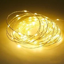 3Pk 150 Warm White Fairy Lights (450 Lights) Timer Inc AA Batteries Not Included