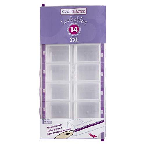Craft Mates Bead Organizer and Plastic Storage Containers for Crafts