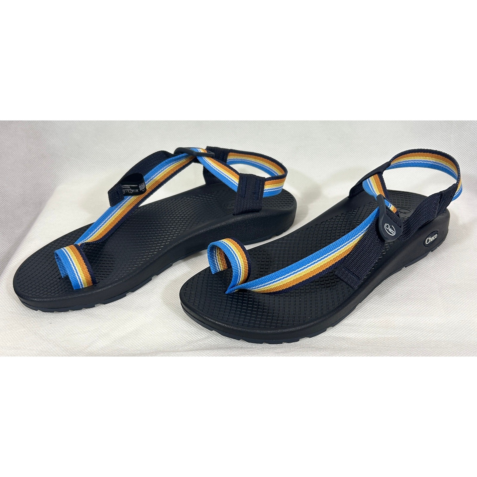 Men’s Chaco Classic Toe‑Loop Sandals Size 10 Striped Webbing