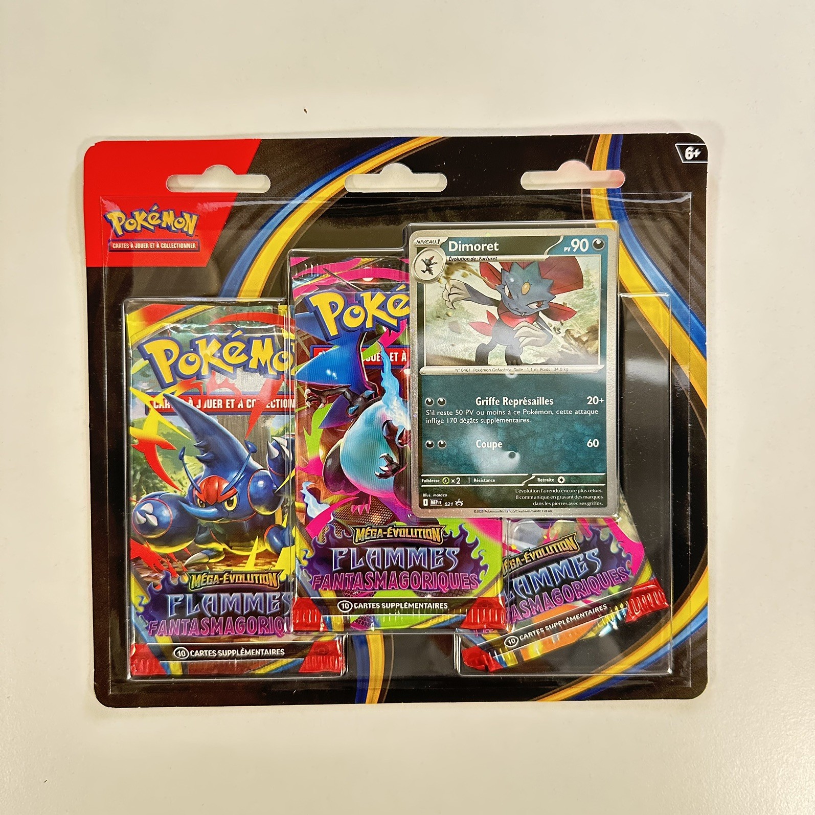 Pokémon Flammes Fantasmagoriques Tripack Dimoret 3 Boosters FR Scellé Neuf