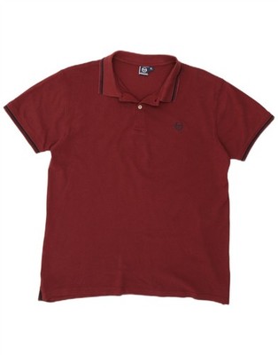 SERGIO TACCHINI Mens Polo Shirt XL Burgundy BL08